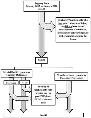 Presenting symptoms as prognostic measures of mental health recovery among service members with concussion